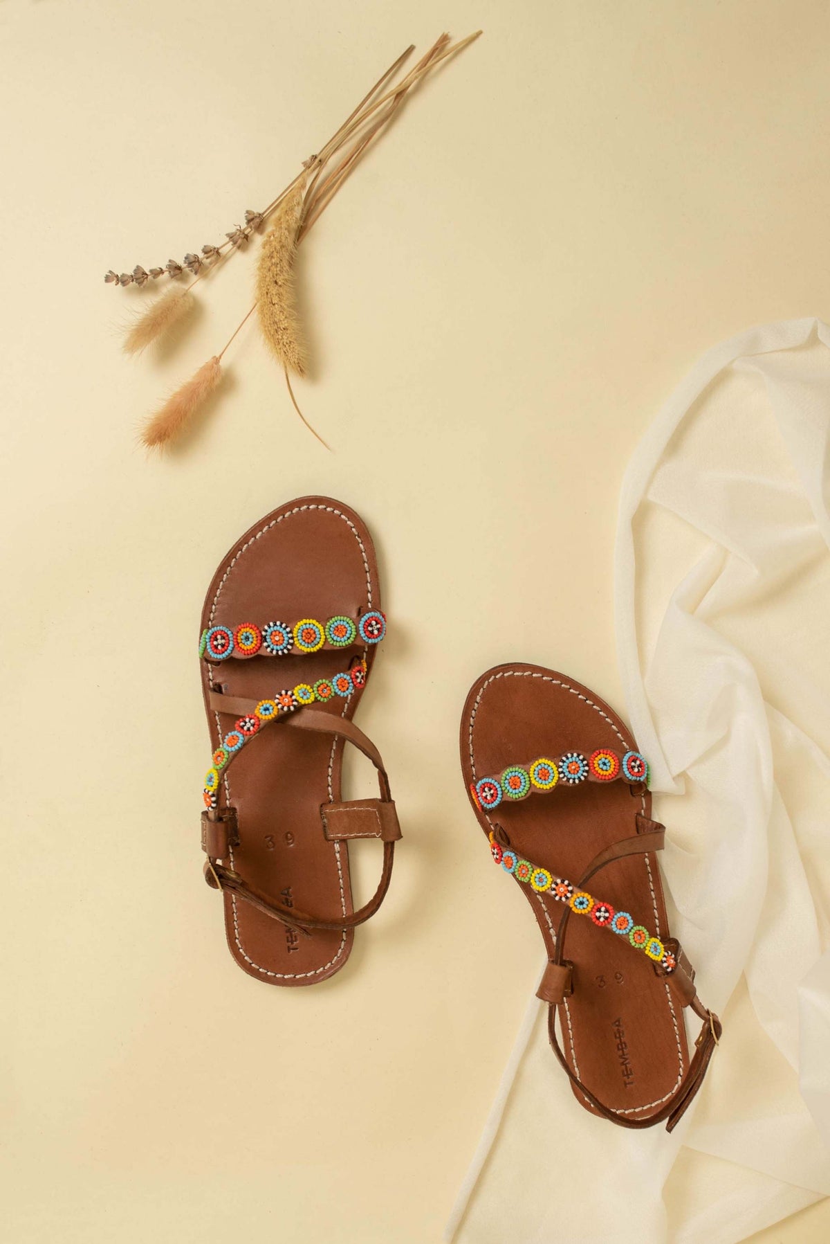 Sandalias de piel para mujer Ushanga