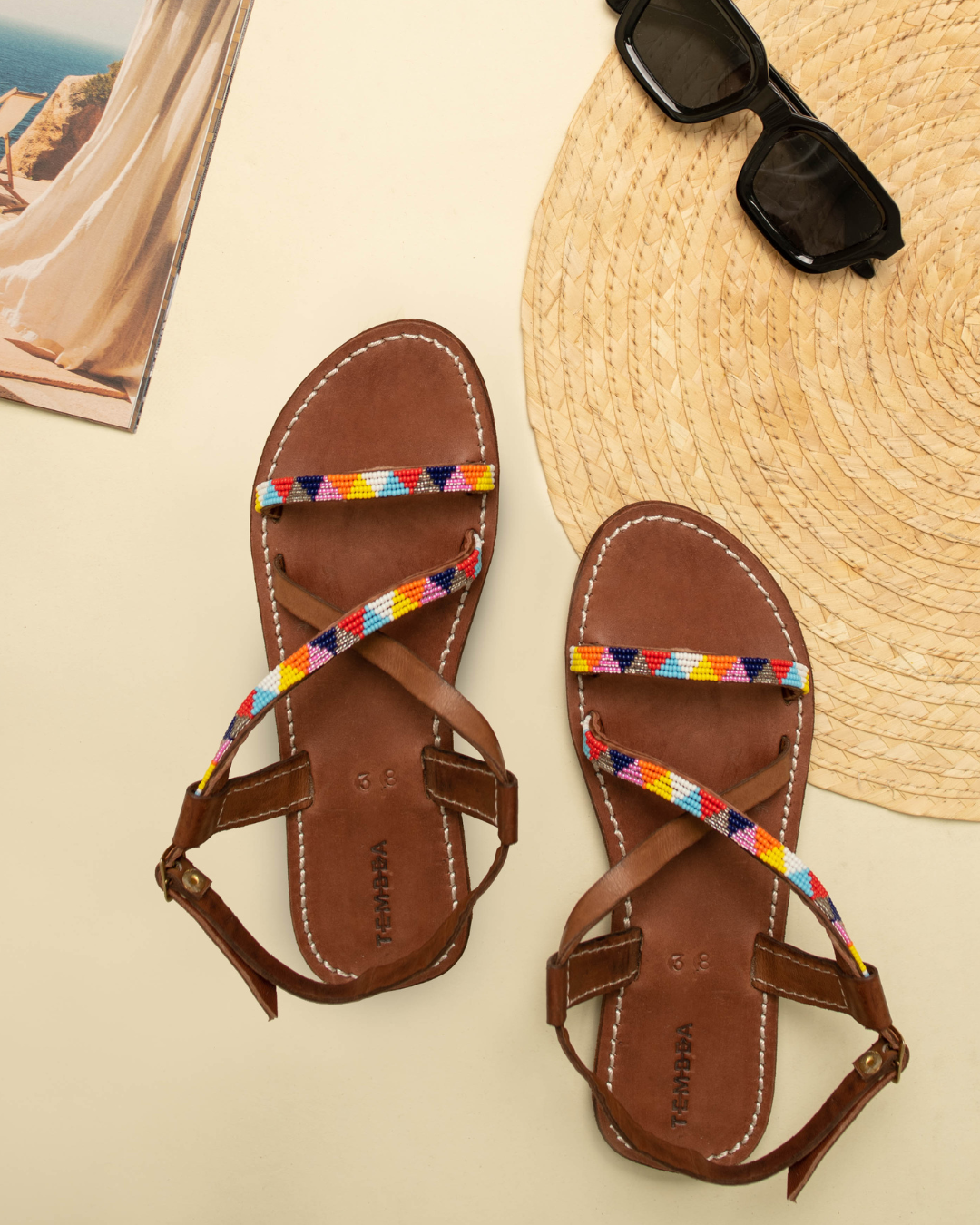 Sandalias de piel para mujer - Yela